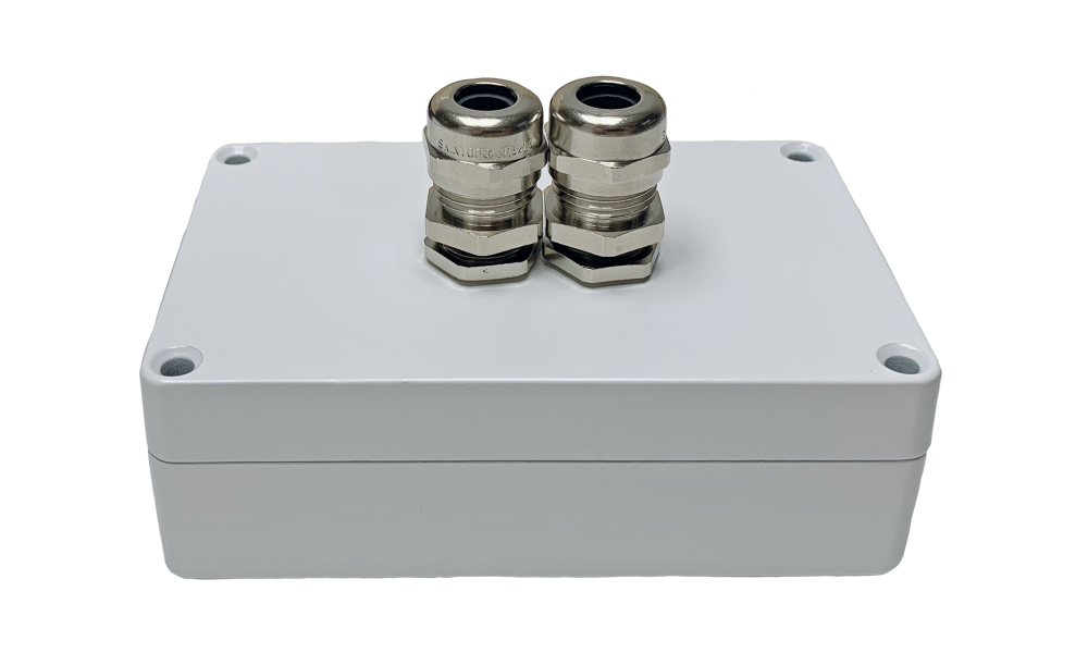 Aluminum RF mounting box white