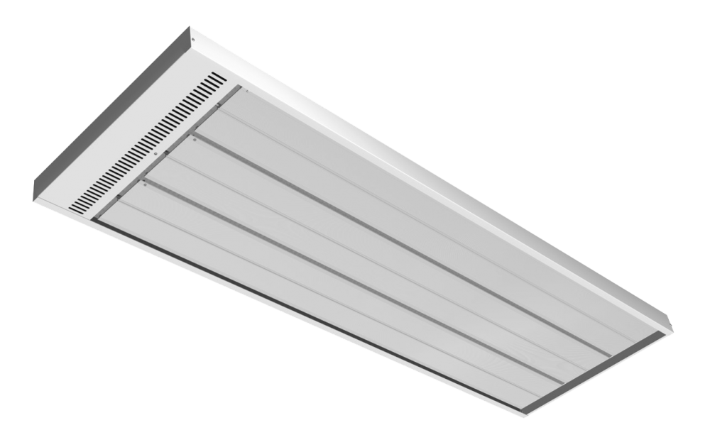 Energo Strip 2400 white RAL 9010 high temperature panel