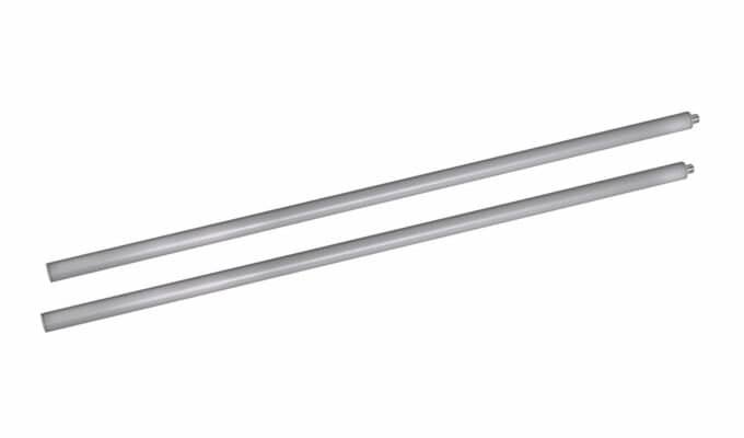 Extension Pole 900mm Silver 2pack