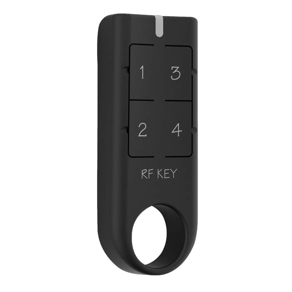 Elko EP RF Key 4 kanaals afstandsbediening, sleutelhanger zwart